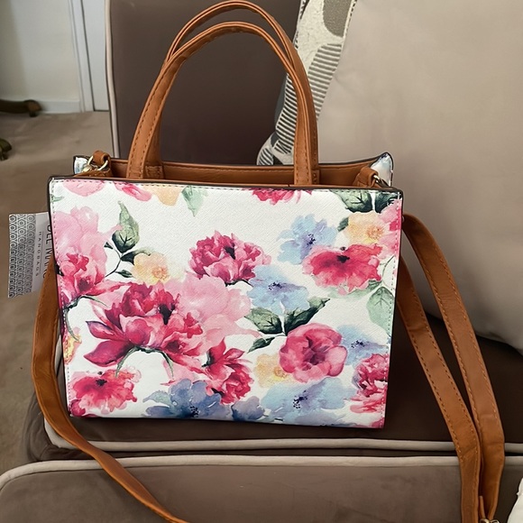 Brand New Del Mano Floral Handbag - Picture 2 of 4